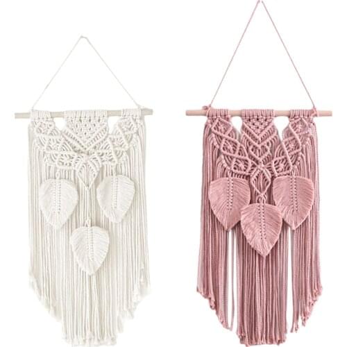 Macrame Wall ing Home Decoration Bohemian Handmade Woven Pure Cotton Tapestry Geometric Home Decor Handicraft Gift