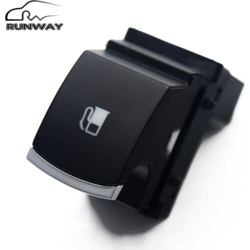New Chrome Power Gas Fuel Tank Door Release Control Switch Button For Volkswagen VW Golf Jetta MK5 Rabbit Touran 1KD 959 833