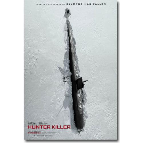 J0230 Hunter Killer Movie 2 Silk Poster Art Light Canvas Home Decoration