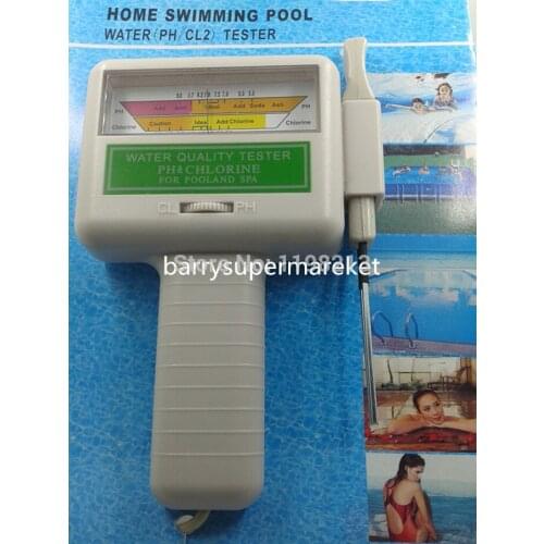 Portable PH meter Water Quality tester PH tester CL2 Chlorine Tester PH Level Meter for Swimming Pool SPA PC101