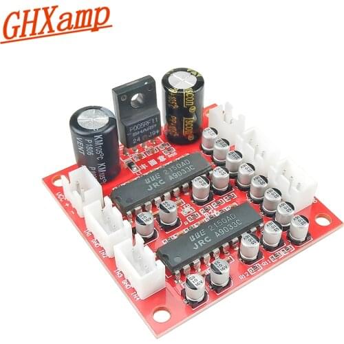 GHXAMP JRC2150 Preamplifier Tone Board 4-Channels Pre-signal BBE Sound Effect Exciter Improve Treble Bass Clarity DC6-19V 1PC