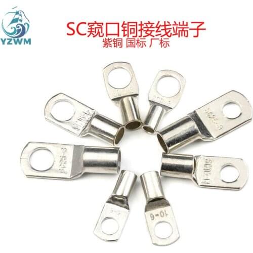 Sc10-6 16-8 25-6 35-8 Peephole Copper Tube Connection Terminal Copper Nose Copper Pressing Nose Electrical Connector