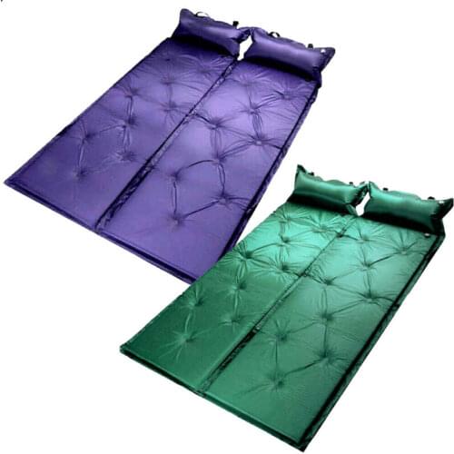 Ultralight Outdoor Air Mattress Moistureproof Inflatable pad Air Mat With pillow Camping Bed Camping Mat Sleeping Pad