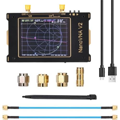 Vector Network Analyzer 50KHz-3GHz HF VHF UHF Antenna Analyzer,2000mAh (SAA-2) 3.2 inch Touch Screen S Parameters Wave Ratio etc