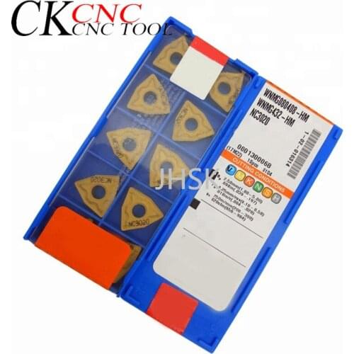 WNMG080408-HM NC3020 WNMG080404-HM NC3020 10 pieces / set of CNC lathe turning tool carbide inserts nc3020 steel processing