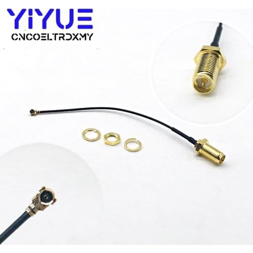 1 pcs for PCI Wifi Card U.FL IPX to RP-SMA female (male pin) RF Pigtail Cable Jumper 10CM