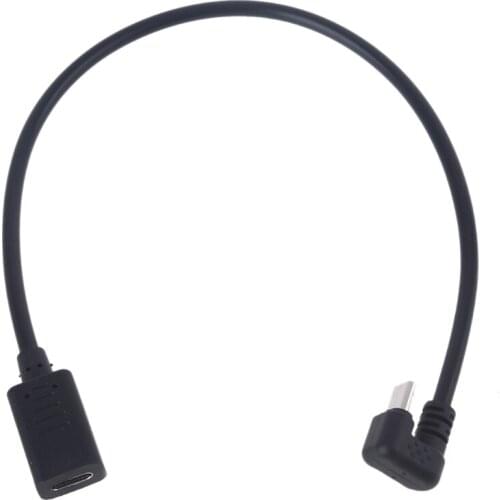 30cm 180 Degree U Shaped Type C Female to Micro USB Male Charge Cable for Micro USB Cellphone Tablet and more