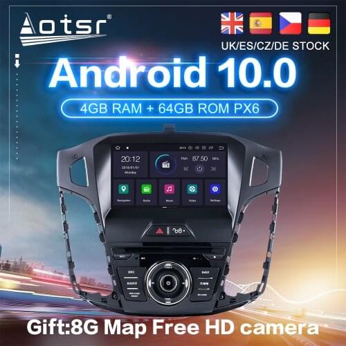 Android 10.0 PX6 For Ford Focus 3 MK3 2012 - 2017 DSP Car GPS Navigation Auto Radio Stereo DVD Multimedia Player HeadUnit 2Din