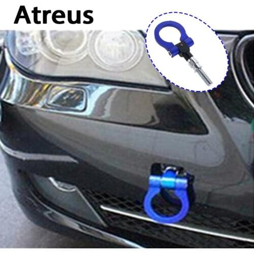 Atreus Car Auto Trailer Ring Hook Universal Vehicle Towing Hanger for VW polo passat b5 b6 Mazda 3 6 cx-5 Toyota corolla Ford