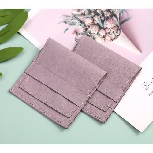 Velvet Envelope Pouches Microfiber Jewelry Packaging for Ring Earrings Necklace Christmas Wedding Small Chic Presents Gift Bag