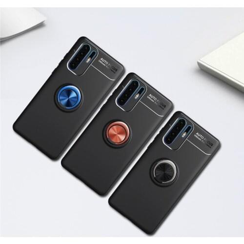 For Huawei P30 Pro Lite Finger Ring Case For Huawei Mate 20 Pro 20 Lite 20X Nove 4 4e Y7 2019 Car Holder Stand Magnetic Shell