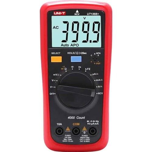 UNI-T UT136B UT-136B Auto Range Digital Multimeter AC DC Frequency Resistance Tester