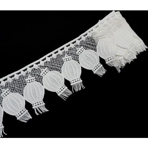 Cusack 2 yards 8.5 cm LANTERNS Off White Lace Trims Tape for Costumes Trimmings Applique Home Textiles Sewing Lace Fabric