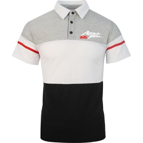 Ummer Mens Africa Twin Crf 1000 L Printing T-shirt Comfortable Print Harajuku Fashion Slim Fit Tops Sweatshirts Polo T-shirts