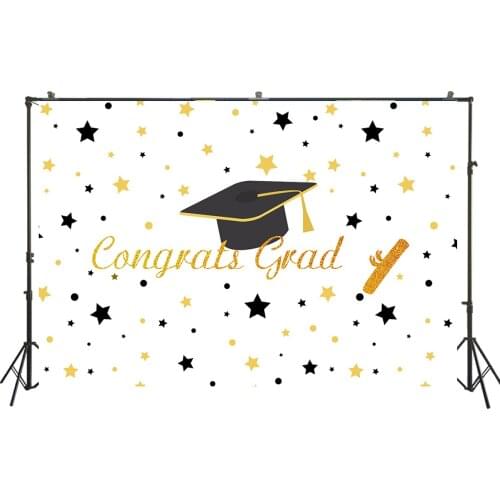 HUAYI Photography Backdrop Birthday Child Photo Background Graduation Season School Party Decor Photo Booth Backdrop W-2301