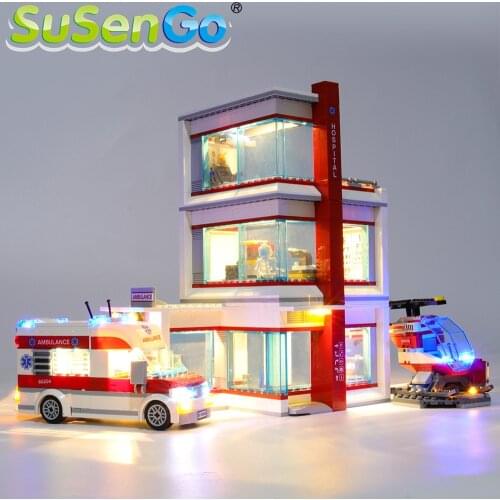 SuSenGo LED Light kit For 60204 City Series City Hospital , (Model Not Included)