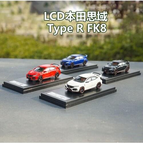 Diecast 1:64 Scale Mini Alloy HONDA CIVIC TYPE-R FK8 Car Model Metal Die-Cast & Toys Vehicle for Collectible Gift Souvenir Show