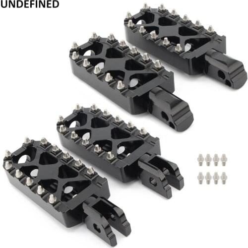 MX Wide Fat Foot Pegs Motorcycle Footpegs Driver Passenger Front Rear Footrests For Harley Softail Fat Boy FLSB FXBB 2018-2020