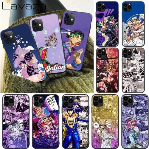 Lavaza JoJos Bizarre Adventure Silicone Soft Case for iPhone 12 Mini 11 Pro XS Max XR X 8 7 6 6S Plus 5 5S SE