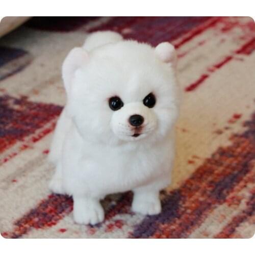 New toy lovely cartoon dog white Pomeranian 28*13*24cm plush toy soft doll kids toy birthday gift b0969