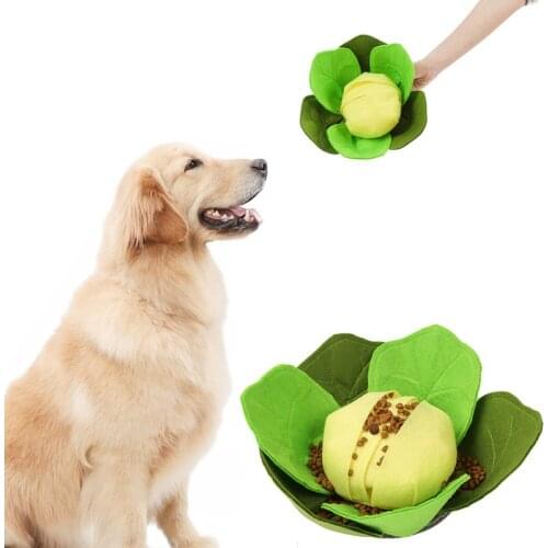 Pet Food Smell Ball Interactive Plush Toys For Dogs Pet Sniffing Pad Washable Training Blanket Feeding Mat