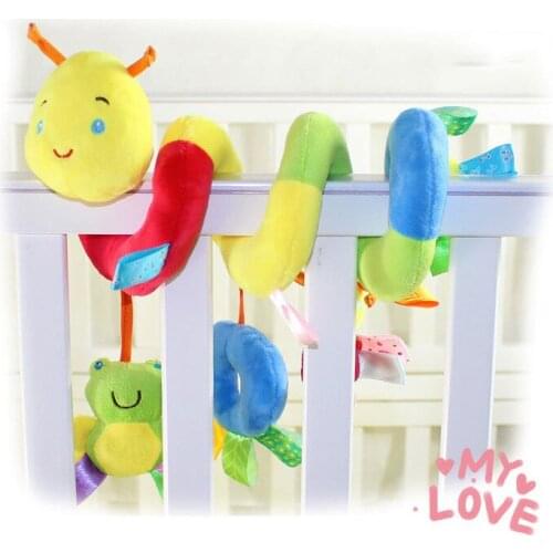 Rattle Happy Monkey BB device kids hanging cognition stroller lovely car worm bed surround 50cm educational cute soft baby toy