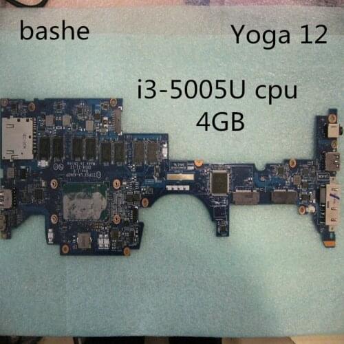 For Lenovo YOGA 12 laptop motherboard i3-5005U CPU 4GB independent graphics card la-a342p motherboard 100% free test delivery