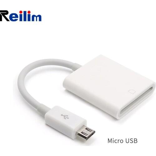 Reilim Camera Reader Adapter Micro USB port Adapter SD Card OTG Reader Mobile Phone Adapter for Samsung Micro port mobile phone
