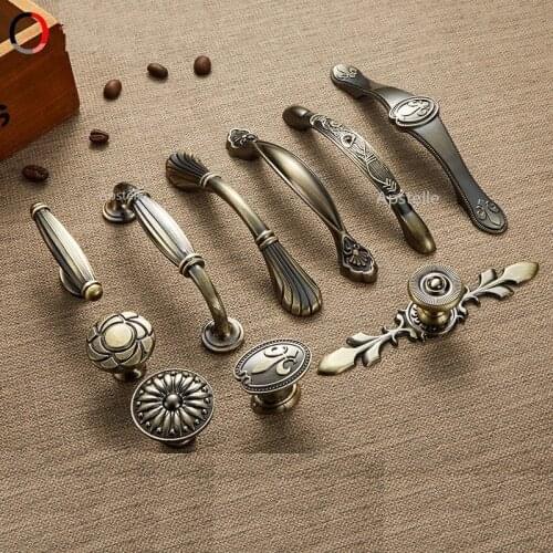 Zinc Alloy Dresser Closet Knob Antique Bronze Knurled Cabinet Cupboard Pull Kitchen Drawer Handle Dooroom Hardwares