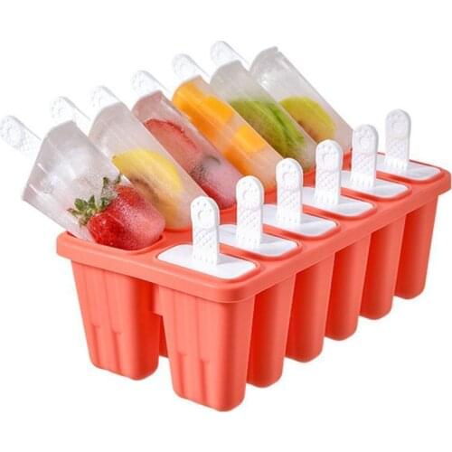 Silicone Ice Molds Tray Mold Homemade DIY Ice Cream Mold Ice Cream Tray Mould Reusable Easy Ice Maker Popsicle Molds