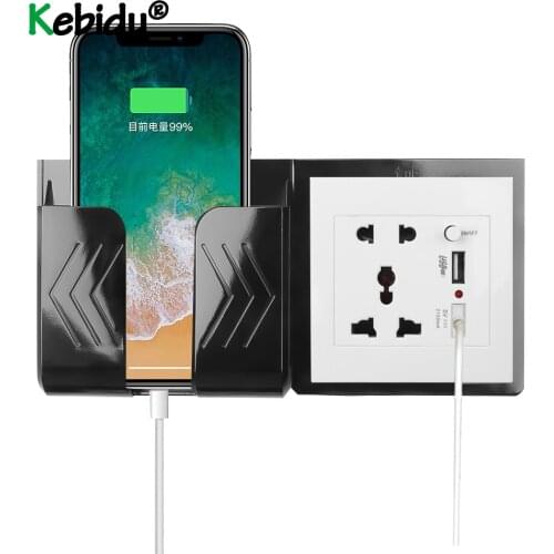 Universal Socket Dual USB Port Home Wall Charger Adapter EU Standard Plug Socket Power Outlet Charging