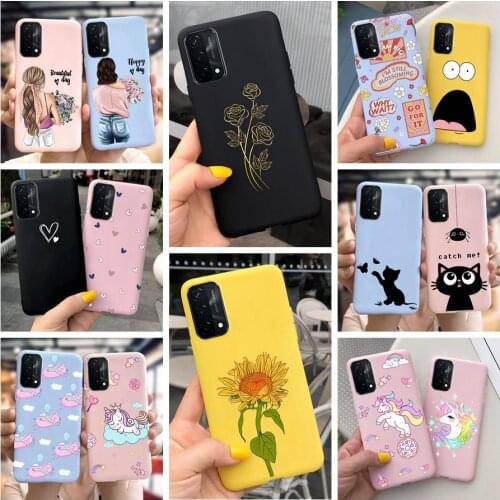 For OPPO A74 A94 Case Flower Fashion TPU Silicone Shockproof Case For OPPOA74 5G Back Cover for OPPOA94 4G 5G OPPO A 74 94 Coque