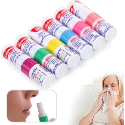 1pc Thailand Nasal Inhaler Poy sian Mark 2 Herbal Nasal Inhaler Poy Sian Stick Mint Cylinder Oil Brancing Breezy Asthma