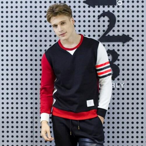 2021 Fashion TB Brand Hip Hop Spring Clothing Cotton Jacket Men Women Sweatshirts Slim Patchwork Casual Sportswear Coat