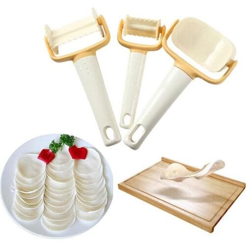 3pcs Biscuit Cookies Maker Cutter Mold Cake DIY Decorating Tools Plastic Dough Cutting Tool Round Wave Fondant Cake Cutter Molds