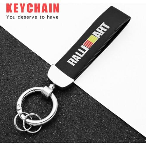 3D Metal Car Emblem Keychain Key Chain Rings Car Styling Accessories For Mitsubishi Ralliart Lancer ASX Outlander Pajero l200