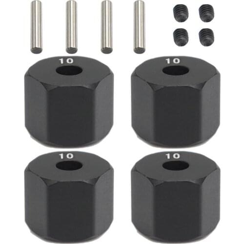 4Pcs 12MM Wheel Hex Hub Thickness 8/9/10mm for 1/10 RC Crawler Axial SCX10 II 90046/47 RC Car Part