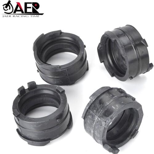 4Pcs Motorcycle Carburetor Adapter Carburador Intake Connector For Honda VFR400 NC30 NC21 NC24 RVF400 NC35