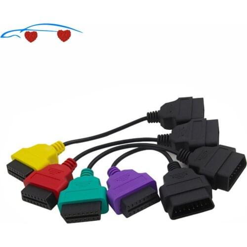 4PCS/lot fiatecuscan OBD2 Connector Diagnostic Cable For F-iat ECU Scan MultiECUScan Cable for F-ia-t 500 Punto Lan-cia