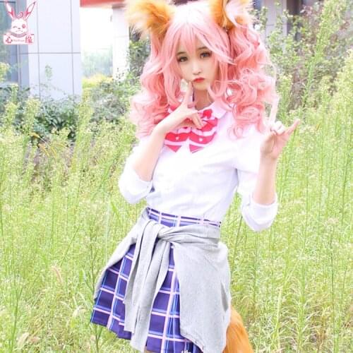 Anime Fate/Grand Order Fate/EXTRA cosplay Tamamo no Mae Halloween party girls Daily college clothes cosplay costume set