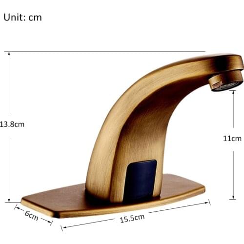 Vidric Automatic Touchless Sensor Basin Faucet Handsfree Faucet Inductive Electric Plug Hot Cold Water Mixer Tap Battery Power