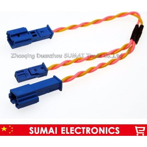 Auto Speaker /stereo plug,Treble lossless Harness with 13cm*2 cable for BMW X1,X3,X5 F18 F30 F20 car ect