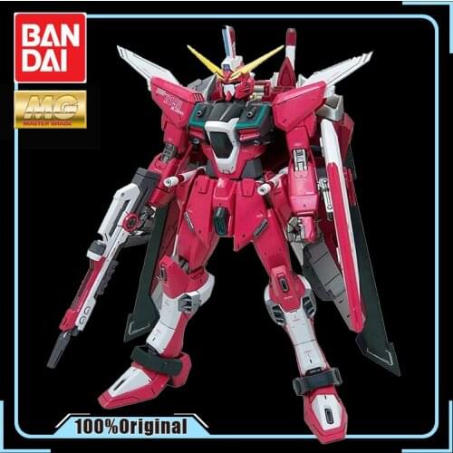 BANDAI MG 1/100 SEED INFINITE JUSTICE GUNDAM ZGMF-X19A Assembling Model Action Toy Figures Gifts for Children