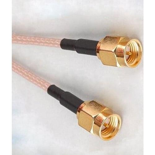 Free shipping 50pcs 30cm SMA Male to SMA Male Telecom Antenna Pigtail RG316 Coaxial Cable Connector