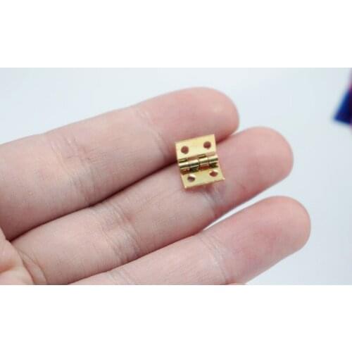 Free Shipping cheap 20set/lot Mini 10mm*8mm dollhouse doll house model accessories small hinge small screw diy doll accessories