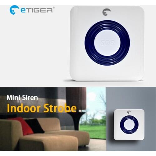 ETiger ES-S6A Wireless Indoor Siren 85dB siren is compatible with every eTIGER Secual system Home Security