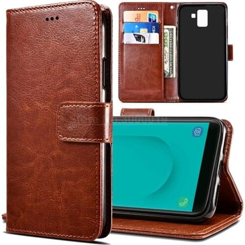 Phone Case For Fundas Samsung J6 2018 case Leather Wallet For Coque Samsung Galaxy J6 Plus J610 J610F SM-J610F Wallet Flip Cover