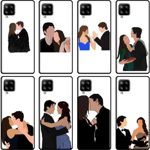 Elena Damon The Vampire Diaries For Samsung Galaxy A12 A52 A72 A71 A51 A41 A31 A70 A50 A40 M31 A02 A20e A21S Phone Cover
