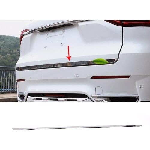 For Haval F7 F7X 2018-2021 Rear Tail Trunk Door Trim Exterior Mouldings Stainless Steel Accessories Tailgate Protection