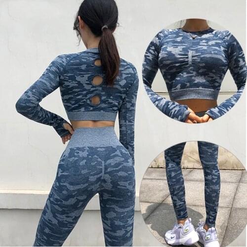 Yoga Set Women Top Legging 2 Piece Suit Fitness Workout Athletic Outfits 2021 New Gym Clothing Sportswear